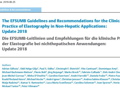 The EFSUMB Guidelines and Recommendations for the Clinical Practice of Elastography in Non-Hepatic Applications: Update 2018